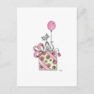 Party Animal Cat Postcard