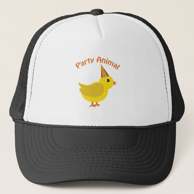 Party Animal Chick Trucker Hat (Front)