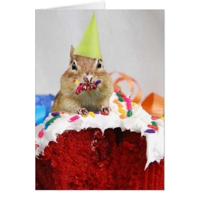 Party Animal Chipmunk Card (Front)