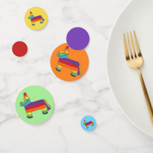 PARTY ANIMAL Cinco de Mayo Rainbow Donkey Piñata Confetti