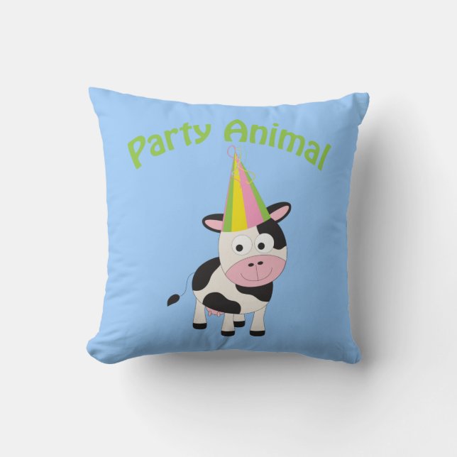 Party Animal cow Cushion (Front)