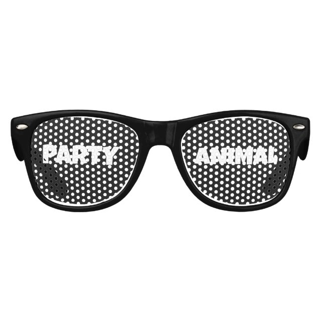 PARTY ANIMAL FUNNY BIRTHDAY Sunglasses (Front)
