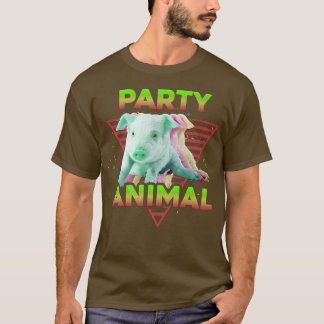 PARTY ANIMAL Funny Pig Lover Girls Boys Kids Farme T-Shirt
