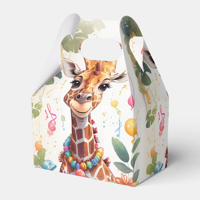 Party Animal Giraffe v1 |  Favour Box (Front Side)