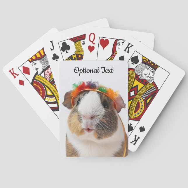 Party Animal Guinea Pig Playing Cards (Back)
