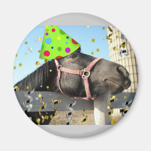 Party Animal Horse Magnet