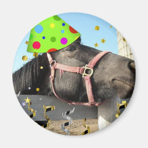 Party Animal Horse Magnet