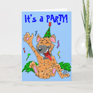 Party Animal Hyena Card