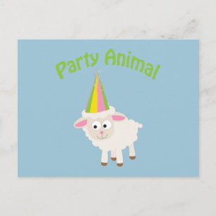 Party Animal! Lamb Postcard