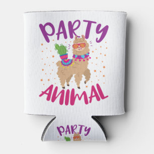 Party Animal Llama Bachelorette Birthday Can Cooler