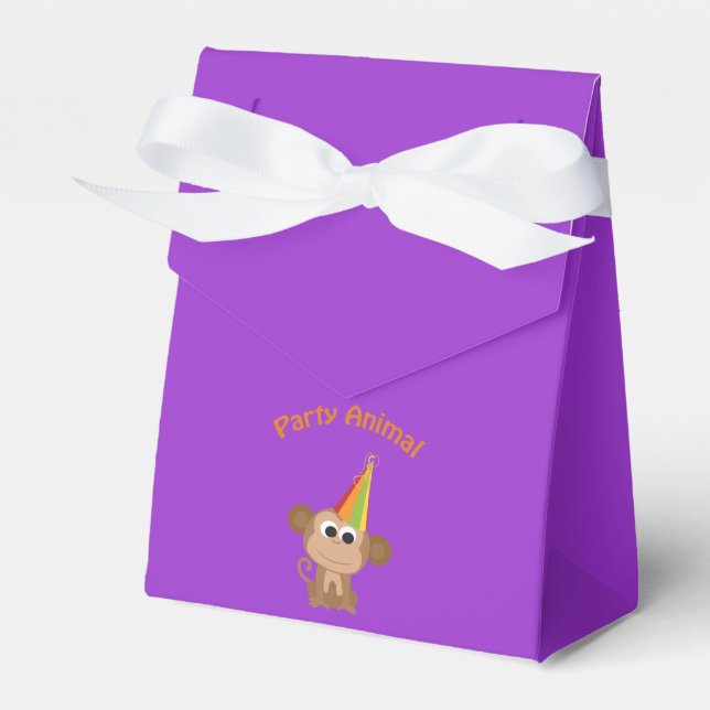 Party Animal! Monkey Favour Box (Front Side)