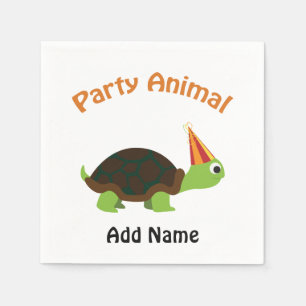 Party Animal Turtle Napkin