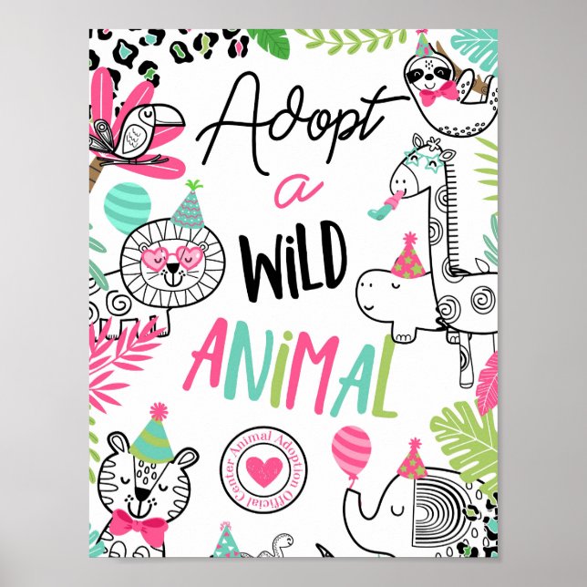 Party Animals Adoption Centre Sign (Front)