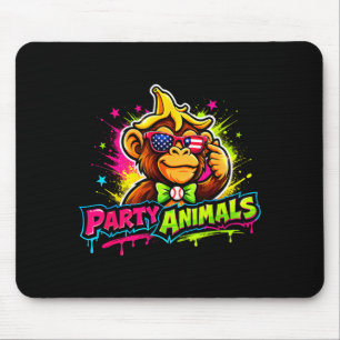 Party animals baseball jersey mouse mat