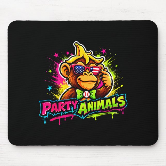 Party animals baseball jersey  mouse mat (Front)