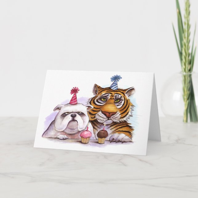 Party Animals Birthday Card (Front)