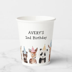 Party Animals Birthday Paper Cups