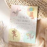 Party Animals Colourful Kids Birthday Party Invitation<br><div class="desc">Invite your friends and family to celebrate your little party animal with this fun,  colourful and exciting birthday party invitation. This design features an adorable fox,  squirrel and deer! With colourful accents we're sure you'll love. Find matching items in our shop.</div>