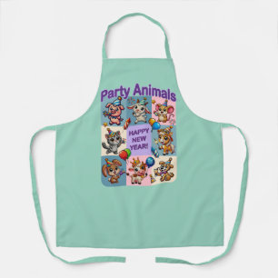 Party Animals "Happy New Year" Apron