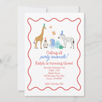 Party Animals Invitation