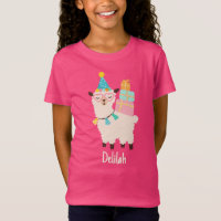 Party Animals Llama Birthday Girls Pink