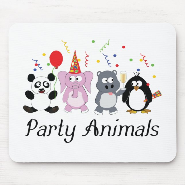 Party Animals Mouse Mat (Front)