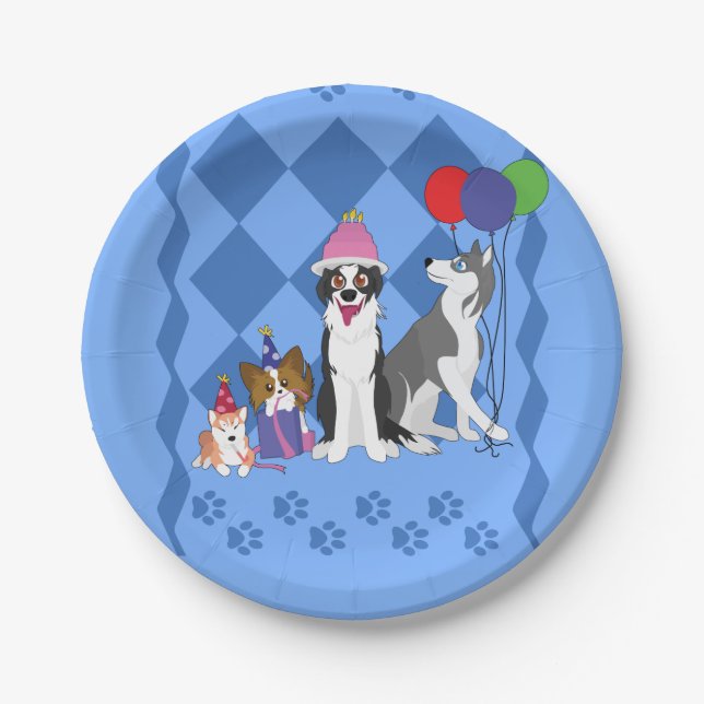 Party Animals Paper Plate (Front)