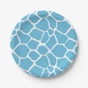Party Animals Paper Plates   Giraffe Print Plates