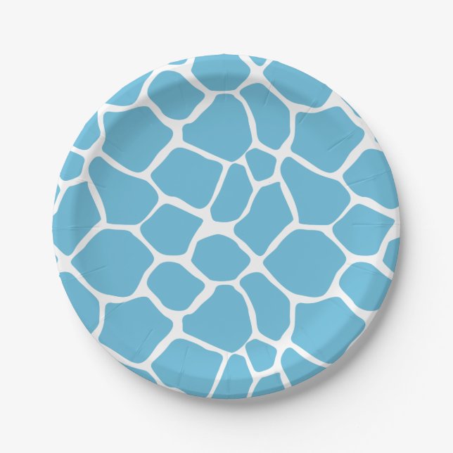 Party Animals Paper Plates | Giraffe Print Plates (Front)