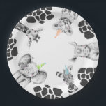 Party Animals Paper Plates | Safari Party Plates<br><div class="desc">Party Animals Paper Plates.
Make sure and check out matching items in my shop!
https://www.zazzle.com/collections/party_animals-119788283285563884</div>
