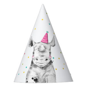 Party Animals Safari Wild One Jungle Zoo Birthday Hat