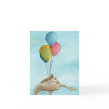 Party Animals: Turtle Greeting Card 4"x5.6"