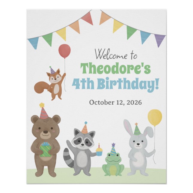 Party Animals Welcome SIgn (Front)