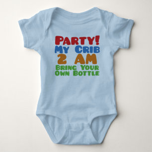 Party At My Crib Baby Bodysuit