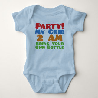 Party At My Crib Baby Bodysuit