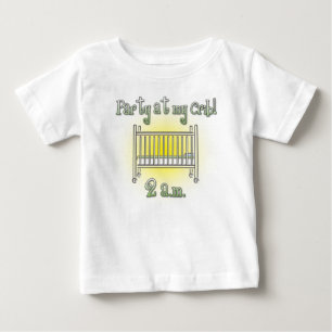 Party at My Crib cute baby bodysuit or t-shirt