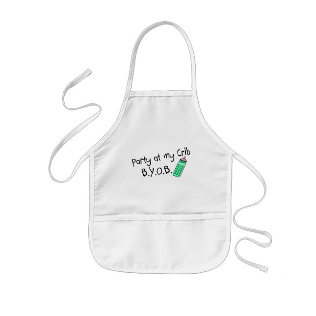 Party At My Crib Kids Apron (Front)