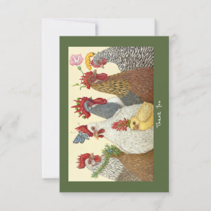 Party at the Coop thank you flat cards