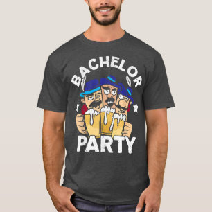 Party Bachelor In Progress Groomsquad Groom Squad T-Shirt