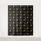 Party Backdrop Step and Repeat *50 and Fabulous*