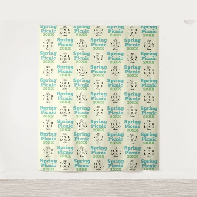 Party Backdrop Step and Repeat Custom Event Tapestry (Front)