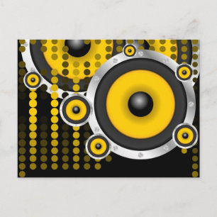 Party Background Postcard