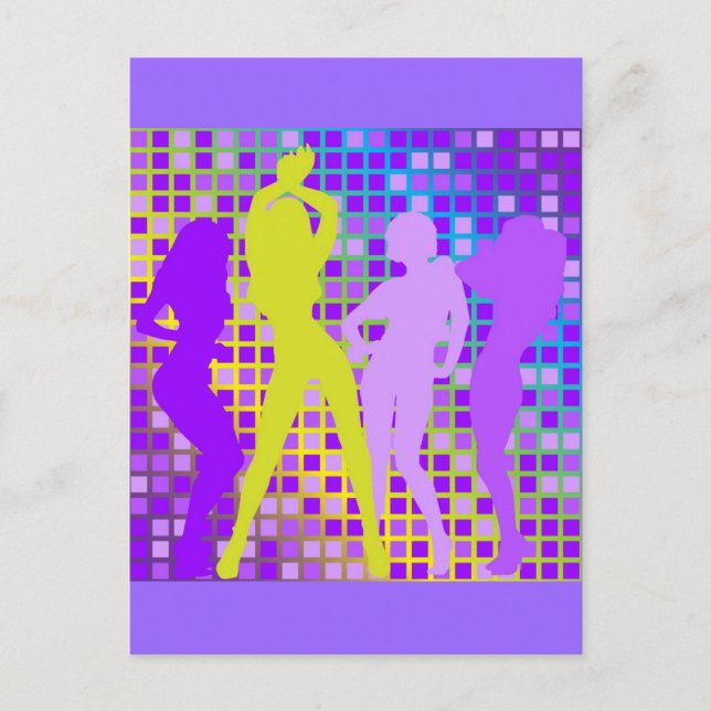Party Background Postcard (Front)