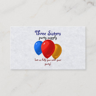 Party Balloon Business Cards