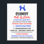 Party Balloon Kids Entertainer, Clown Advertising  Flyer<br><div class="desc">Party Balloon Kids Entertainer,  Clown Advertising Flyers By The Business Card Store.</div>