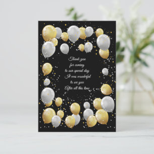 Party Balloon Thank You Card