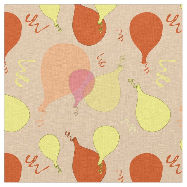 Party Balloons fabric (Close Up)
