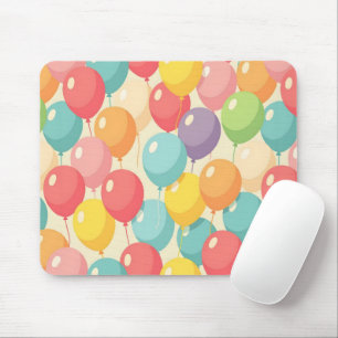Party balloons in different colors mouse mat