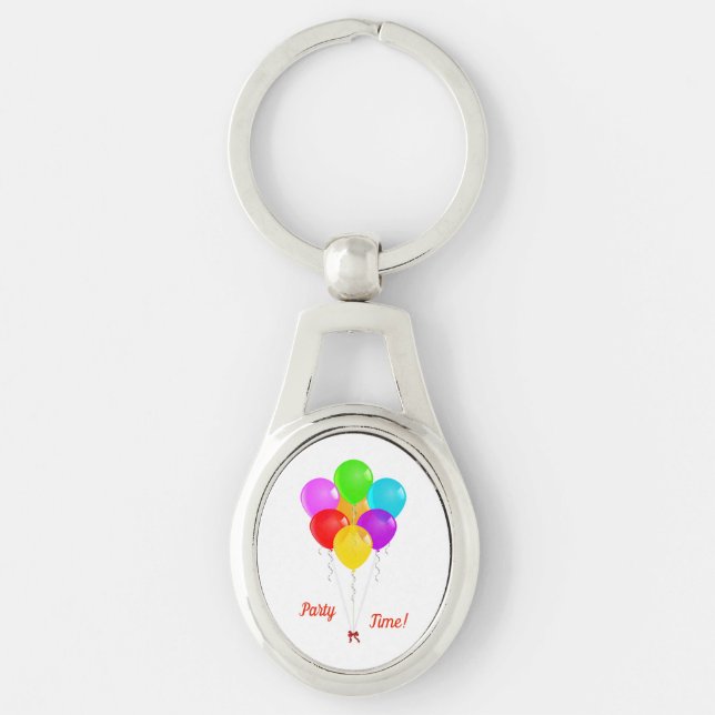 Party Balloons Key Ring (Front)