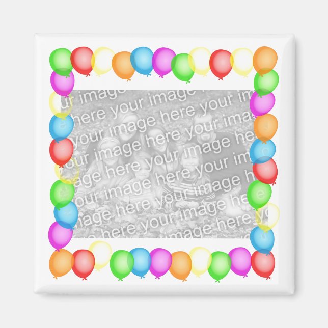 Party Balloons Magnet (Front)